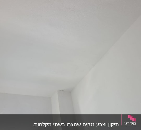 תקרה עם מנורה בפינה